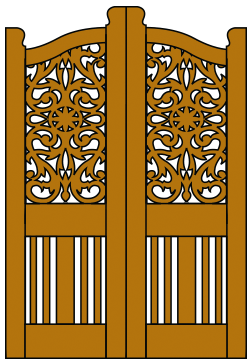 Image of V8 Lattice door pair