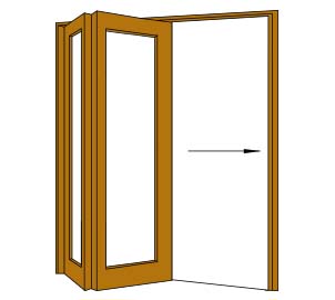 Image of 2 Folding - 2 right or 2 left V Window